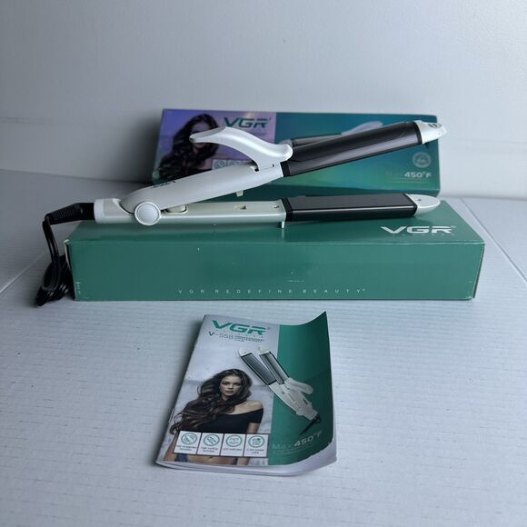 VGR V558 Hair Straightener Curling Iron 450F Styling Tool Set with Glove‎ 2 in 1 - Picture 2 of 8